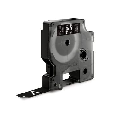 DYMO D1 tape hvid/sort 12mmx7m - 1
