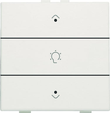 Dæmpertryk enkelt m. LED white NHC - 1