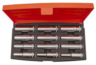 Bahco toppesæt 1/2" lang 12 dele 10-21mm - 1