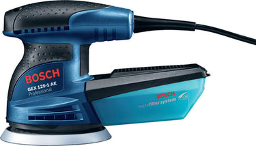 Blå Bosch 250W Excentersliber GEX 125-1 AE karton - 1