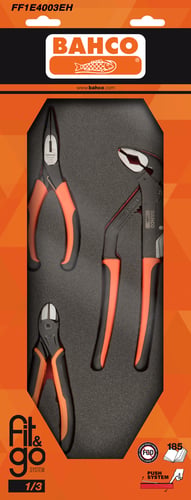 Bahco fit&go tangsæt sidebide- spids- og vandpumpe-tang - 1