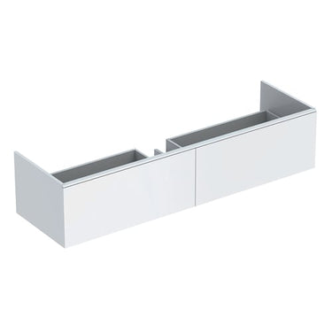 Geberit XENO² vaskeskab 1395x350x473mm m/2skuffer VARICOR hvid nr. 016 spånplade lak - 1
