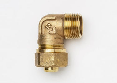 Vinkel kompression TA 90° 22 mm X 3/4 nippel - 1