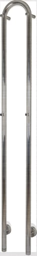KRISS Duo håndklædevarmer el 1480x190mm bør rf stål stål - 1