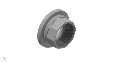 Henco SUPER SIZE overgangsmuffe 75 mm x 1 1/2" rustfrit stål - 1