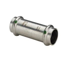 Sanpress inox skydemuffe 15 mm rustfrit stål - 1