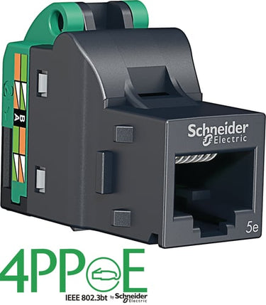 Actassi konnektor RJ45 Cat 5 S1 UTP til dataudtag og patchpanel Godkendt til 4PPoE 96 stk - 1