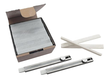 WLDPRO Svejsekridt/Sæbesten flad form 127x12,7x4,8 mm i forpakning m/144 stk inkl. 2 stk holdere - 1