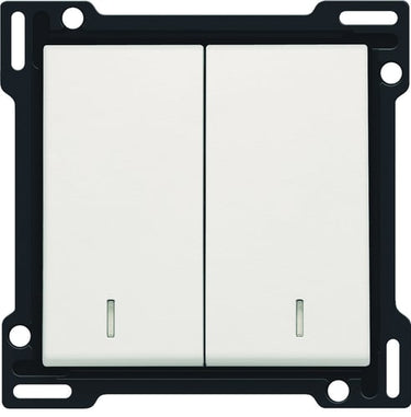 Tangent dobbelt med linse white - 1