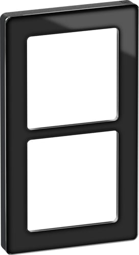 LK FUGA PURE designramme glas 2 modul sort - 1