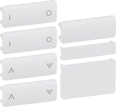 IHC Wireless LK FUGA tangentsæt for 4 SL batteritryk og kombi enheder 1 modul hvid - 1