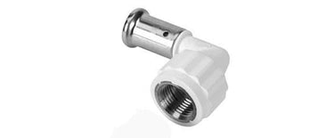 Henco pres vinkel 90° 26 mm x 3/4" pres/indvendig gevind rustfrit stål - 1