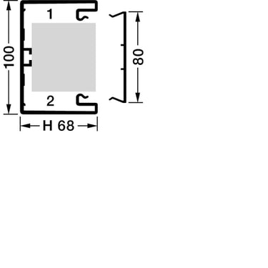Installationskanal BR70100/1 perlehvid - 1
