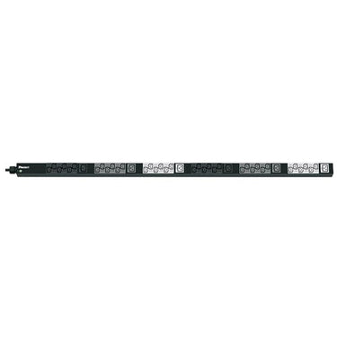 powerpanel basic Vertikal 415V/16A 36xC13+6xC19 med 3m ledning sort - 1