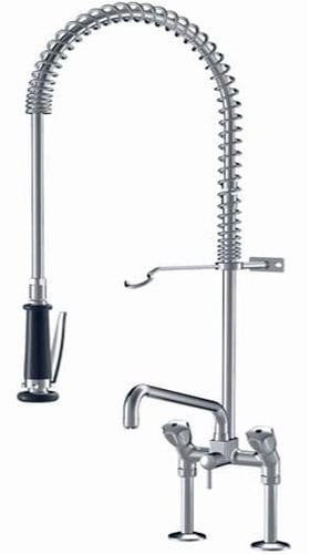 KWC Gastro storkøkkenarmatur to-grebs/2-huls 300 mm tud t/bordmontage - 1
