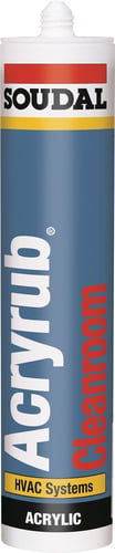 Soudal Acryrub Cleanroom grå 310ml - 1