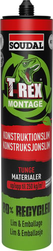 Soudal T-Rex montagelim tunge materialer 380g - 1