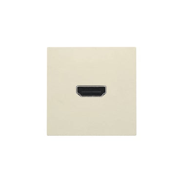 HDMI udtag med terminaler for ledningsmontering cream - 1