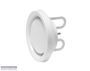 Lindab Fraluftsventil KSU 100 u/ramme RAL9003 - 1