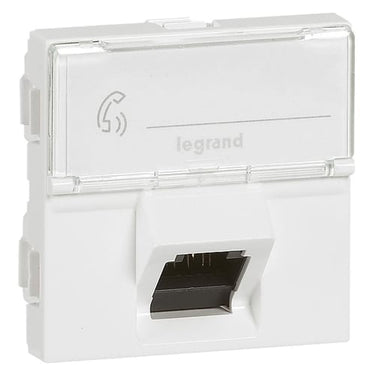 Mosaic dataudtag RJ45 Cat-6A UTP 2M 45° hvid - 1