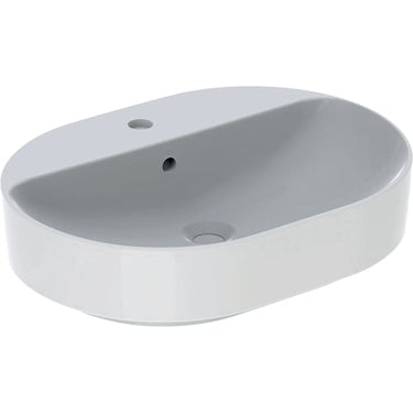 Geberit Variform håndvask 600x450x158mm t/bordpl hvid porcelæn - 1