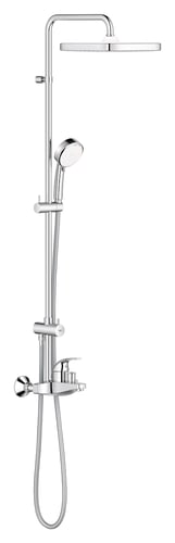 GROHE Tempesta Cosmopolitan 250 Cube etgrebs brusesystem til væg krom - 1