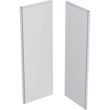 Ifö Showerama bagelement 900 x 900 x 2000 mm hvid/mat alu - 1