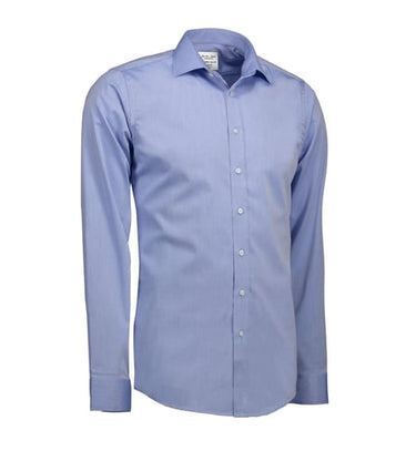 Seven Seas fine twill slim SS30 lys blå str L - 1