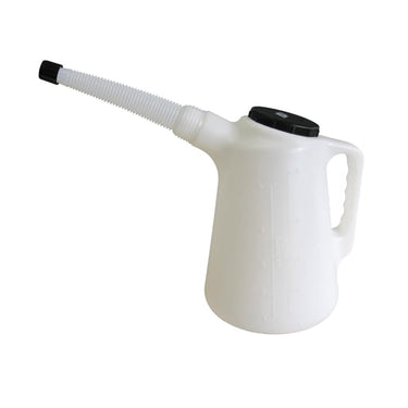 Oliemål pvc med flextud og låg 5 liter - 1