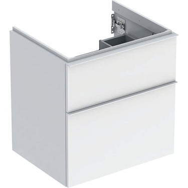 Geberit Icon vaskeskab 592 x 476 x 615 mm 2 skuffer hvid højkomprimeret trelags-spånplade lakeret blankpoleret - 1