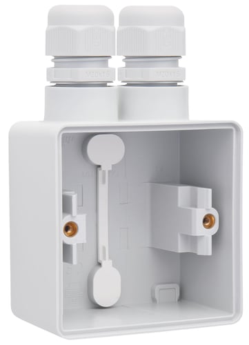 Underlag 1-modul 2x M20 IP55 grå - 1