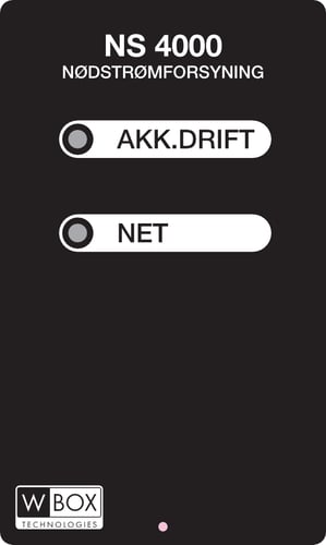 Nødstrømforsyning NY-NS4000 610-1715 - 1
