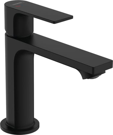 hansgrohe Rebris E 1-grebs håndvaskarmatur 110 CoolStart m/løft-op bv mat sort - 1