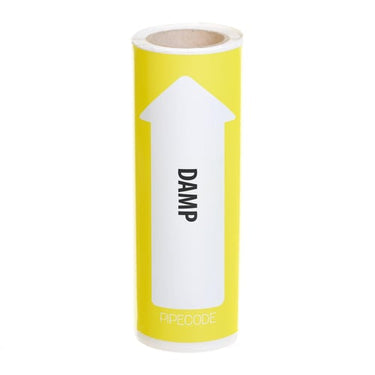 Pipecode rørmærke DAMP 160 mm x 10 m - 1