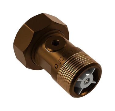 Målerforskruning m/ kontrollerbar kontraventil 2286 rødgods 3/4" x 1" x 50 mm - 1