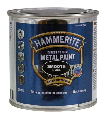 Hammerite Glat Sort 250ml - 1