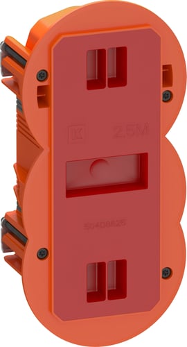 LK FUGA Air Slim forfradåse 2,5 modul orange - 1