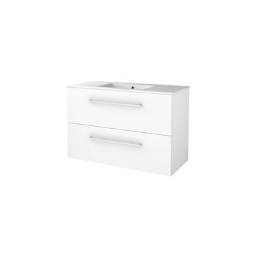 Sanibell Basicline møbelsæt 100x46cm hvid højglans - 1