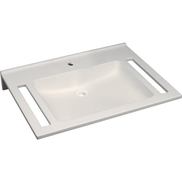 Geberit Publica håndvask 700x115x550mm integr greb Alpin-hvid Varicor - 1