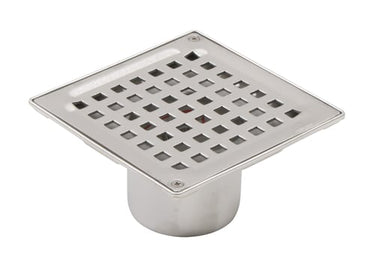 BLÜCHER boligafløb Square Ø75/145x145mm LL til beton rustfrit - 1
