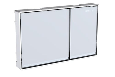 Geberit Omega60 betjeningsplade hvidt glas - 1