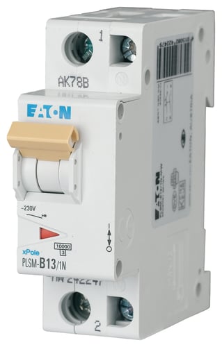 Automatsikring 13A 1P+N C 1,5M 6KA - 1