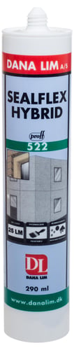 Sealflex Hybrid 522 Hvid 600 ml - 1