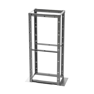 19" 4 punkts gulvstativ 45U 591x914x2134mm for clipsmøtrik - 1