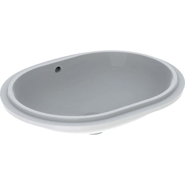 Geberit Variform håndvask 610x460x181mm underlim hvid porcelæn KeraTect - 1