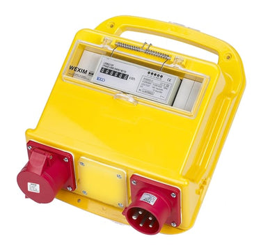 Bi-målertavle 5P 400V 16A CEE ind/ud - 1