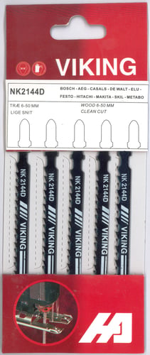 VIKING stiksavblad 75 mm / 4 mm for træ 5 stk NK2144D - 1