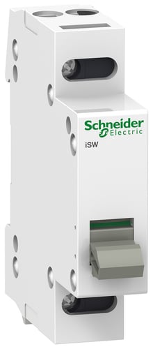 Acti9 iSW omskifter/lastadskiller 1P 20A 230V. Bredde 18 mm. - 1