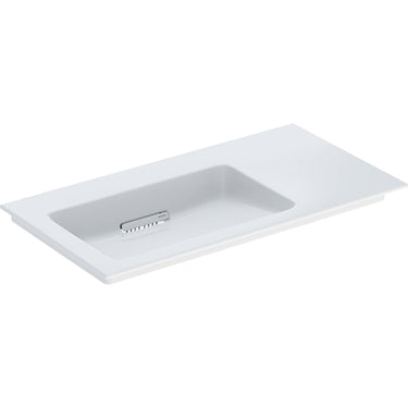Geberit ONE håndvask 90 x 48 cm u/hanehul hvid/KeraTect blank hvid - 1