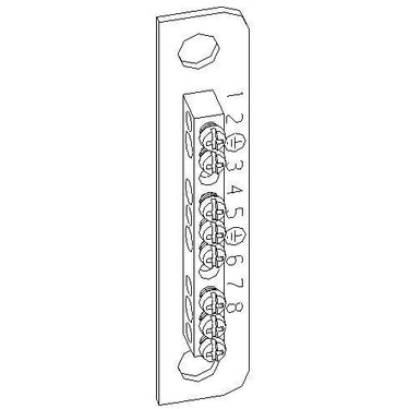 Tabula pe-terminal for c-skinne 220S6005 - 1